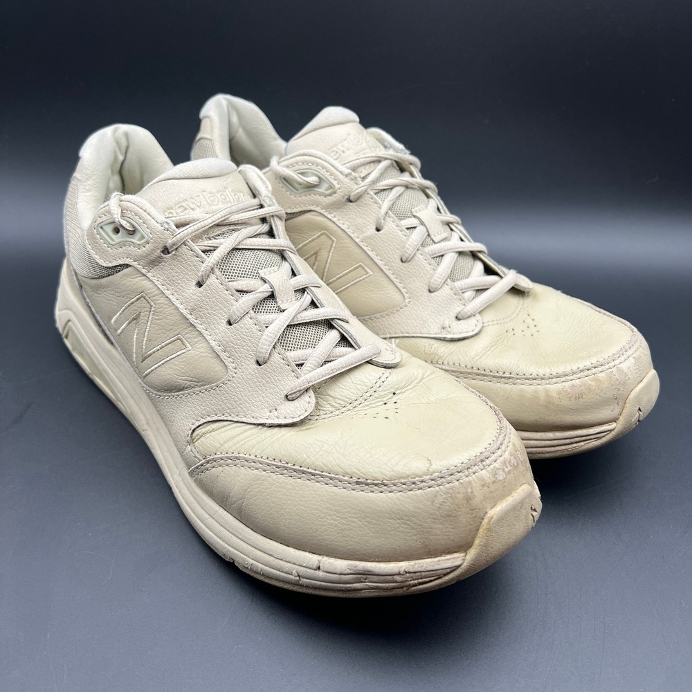 New‎ Balance 928v3 Walking Shoes 10 Bone Beige Leather ROLLBAR Sneakers 4482